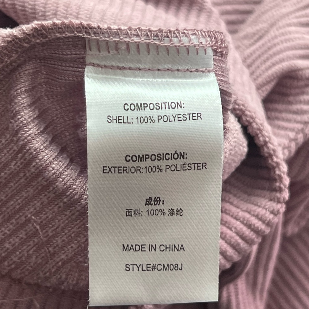 Pink Corduroy Button-Up Jacket - Picture 5 of 6